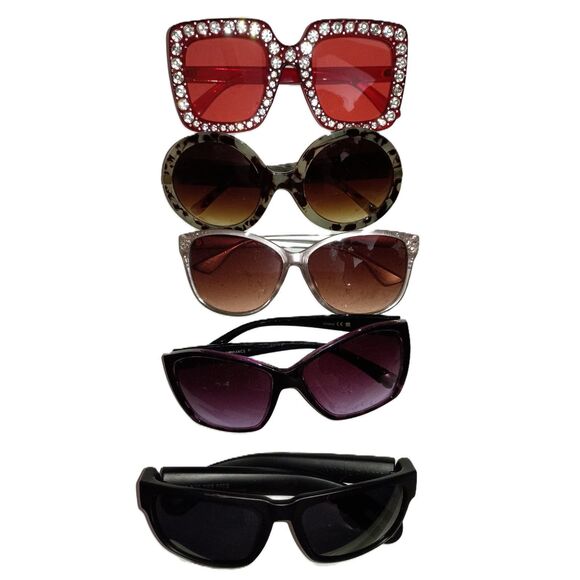 SUNGLASSES: Mixed lot of stylish Sunglasses (5 Pairs) - Adult Size - Picture 1 of 2